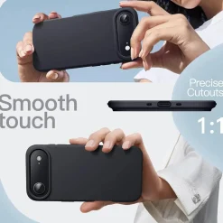 iPhone 17 Air - Slim Silikon Backcover Schwarz