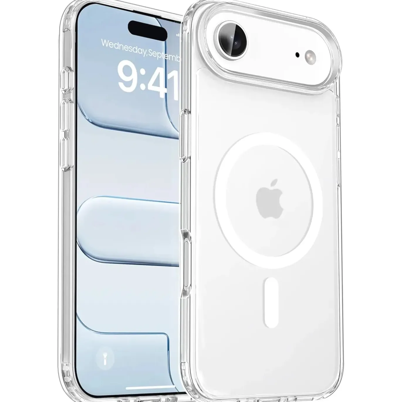 iPhone 17 Air - Transparente MagSafe Silikonhülle