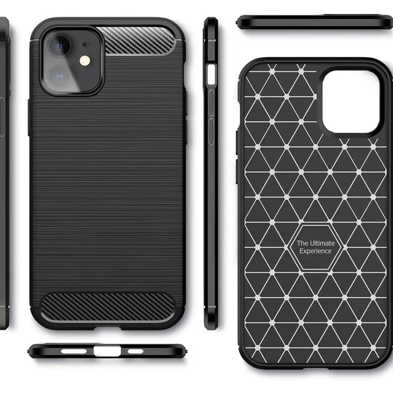 iPhone 12 Mini - Carbon Case Hülle, stoßfest