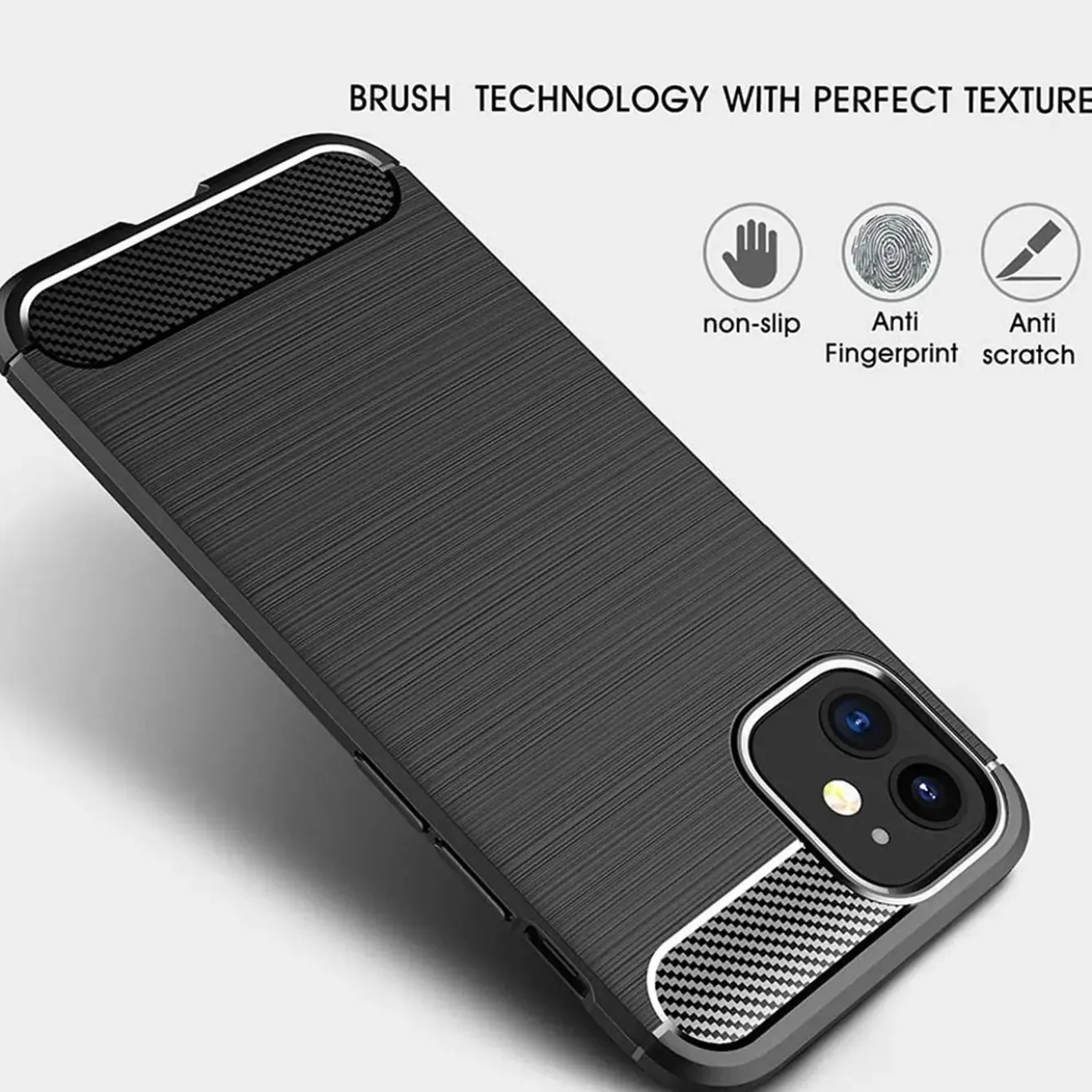 iPhone 12 Mini - Carbon Case Hülle, stoßfest