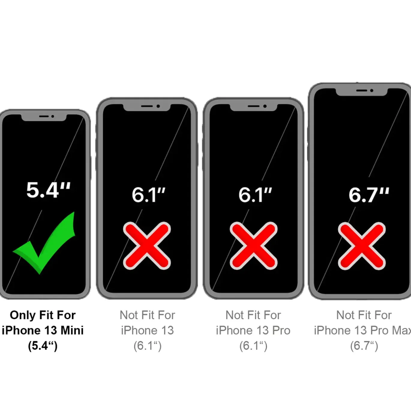 iPhone 13 Mini - Jeanslook Klapphülle mit Kartenfach