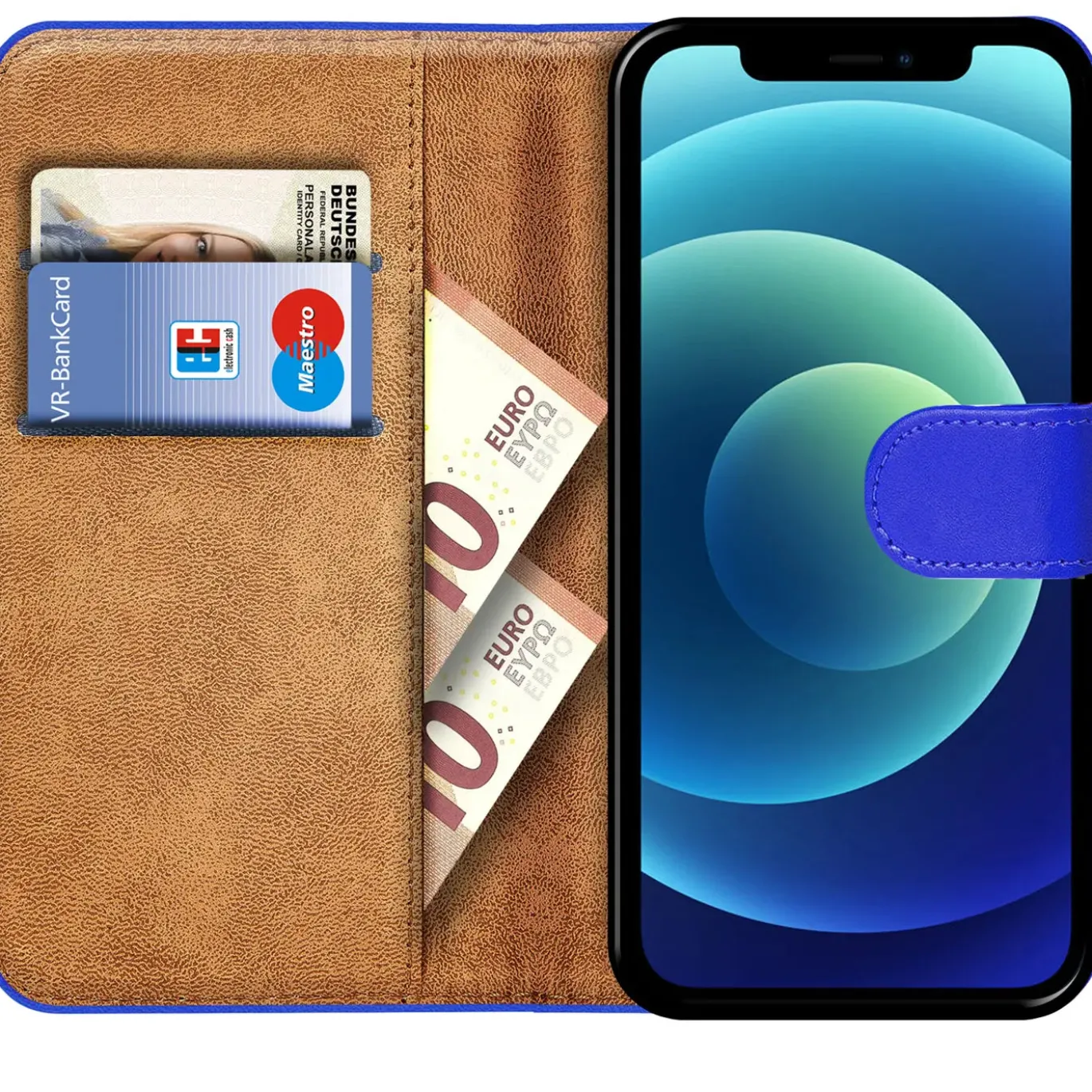 iPhone 12 Mini - Klapphülle mit Kartenfächern
