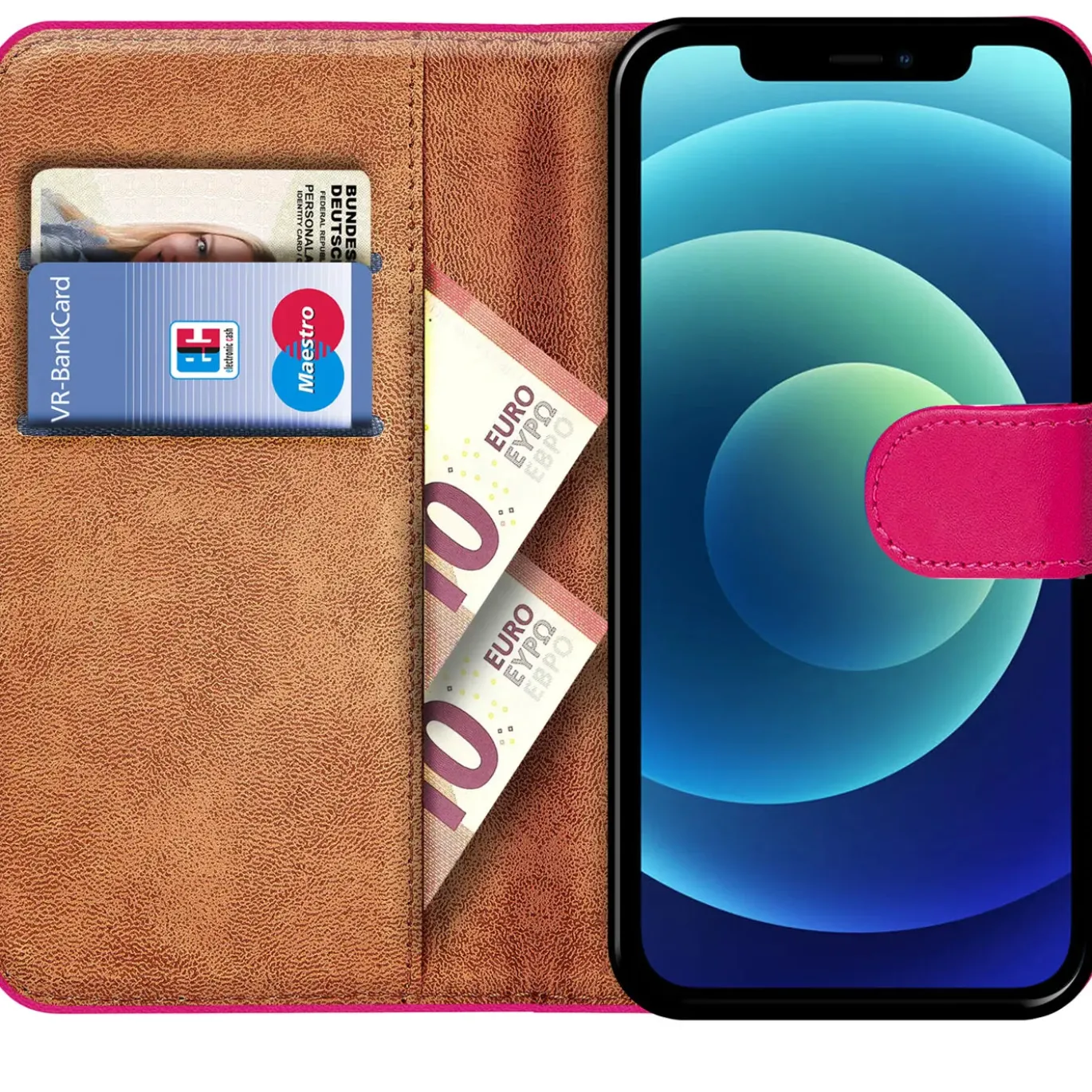 iPhone 12 Mini - Klapphülle mit Kartenfächern
