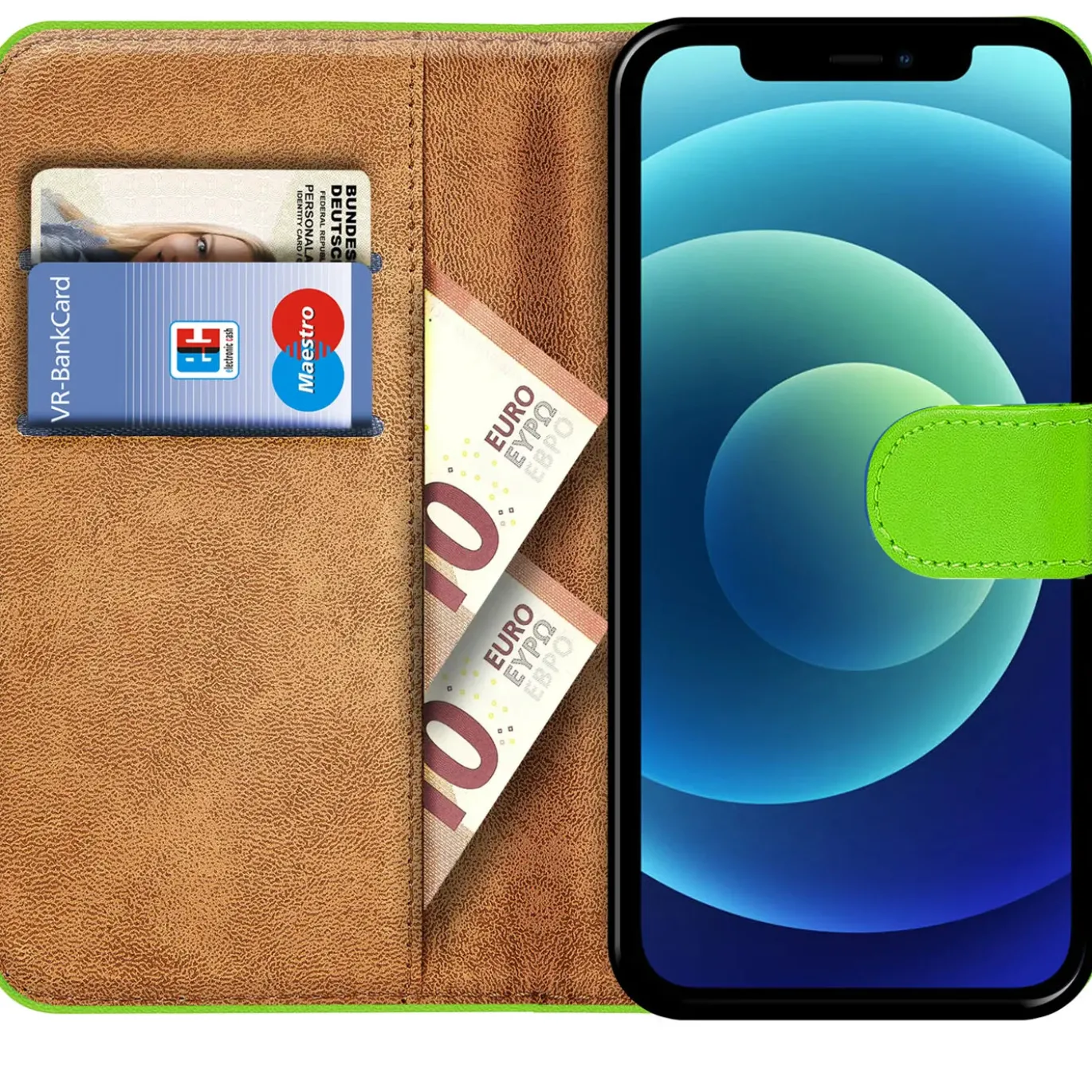 iPhone 12 Mini - Klapphülle mit Kartenfächern