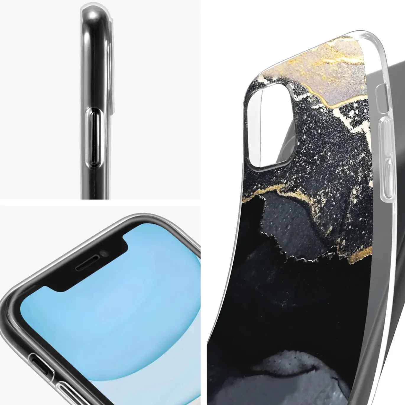 iPhone 12 Mini - Marmor & Sand Design Hülle