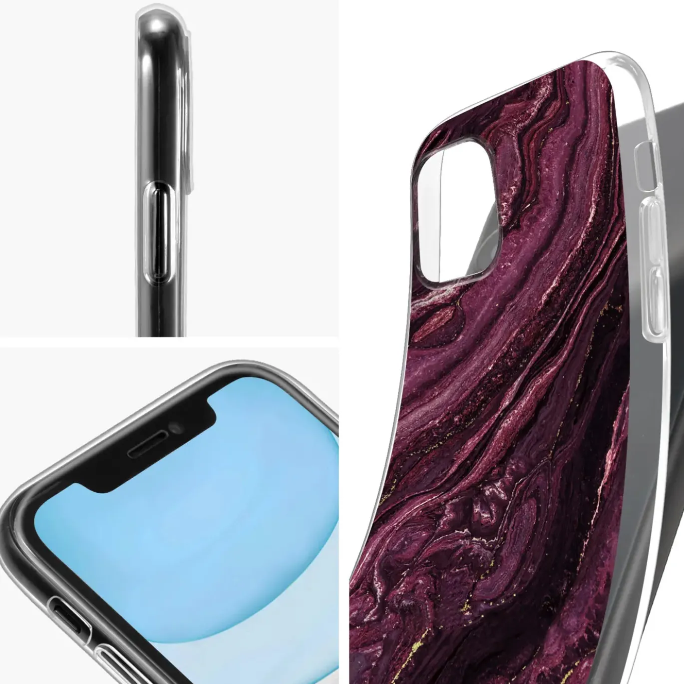 iPhone 12 Mini - Marmor & Sand Design Hülle