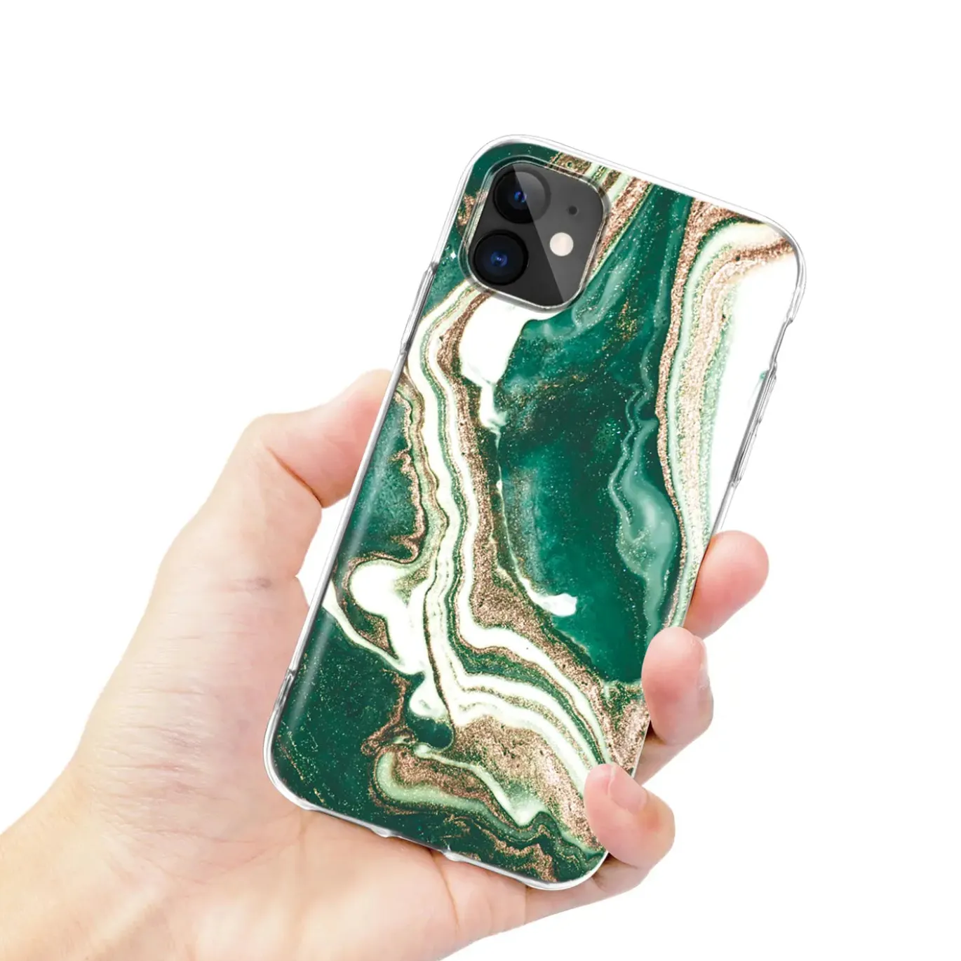 iPhone 12 Mini - Marmor & Sand Design Hülle