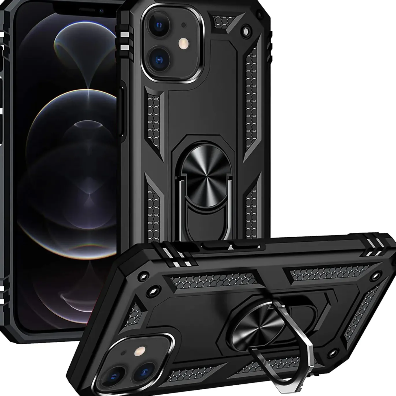 iPhone 12 Mini - Outdoor Hardcase mit Ringhalter