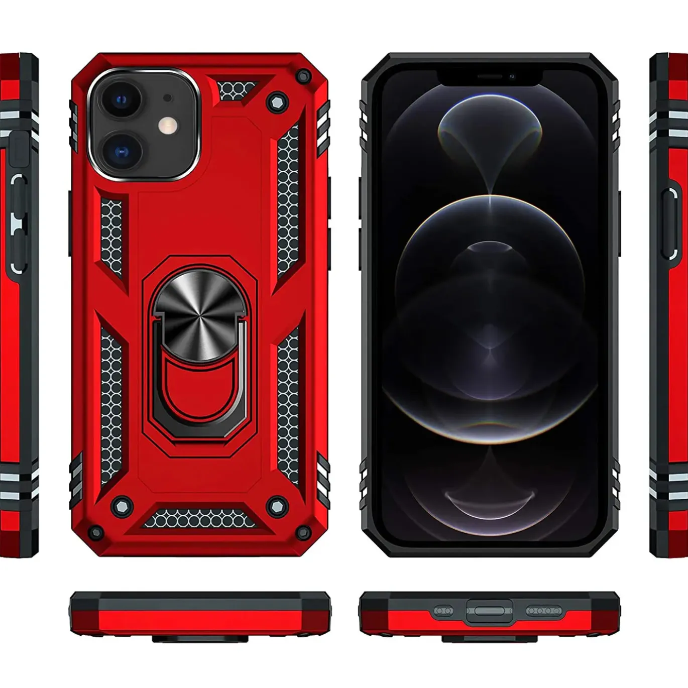 iPhone 12 Mini - Outdoor Hardcase mit Ringhalter