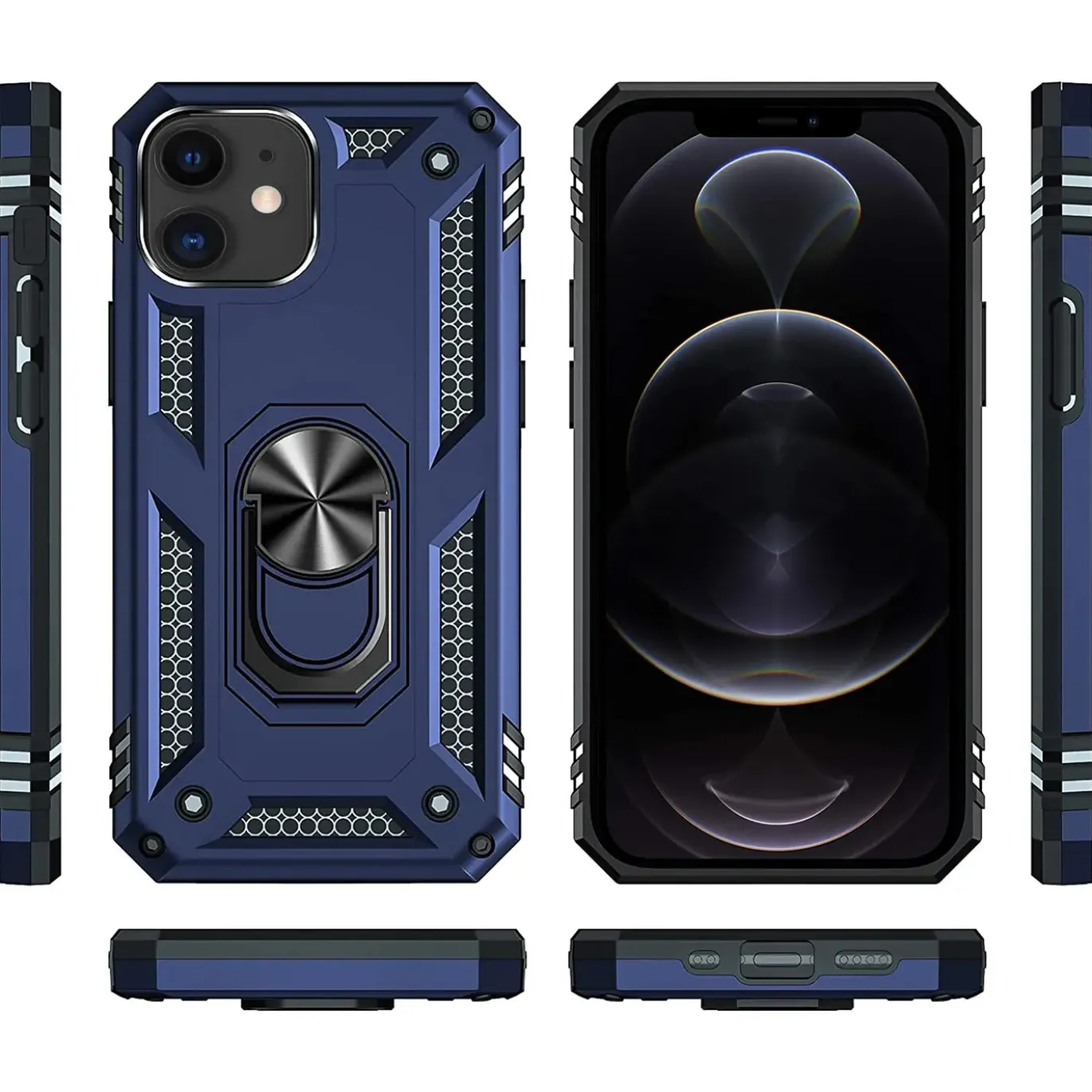 iPhone 12 Mini - Outdoor Hardcase mit Ringhalter