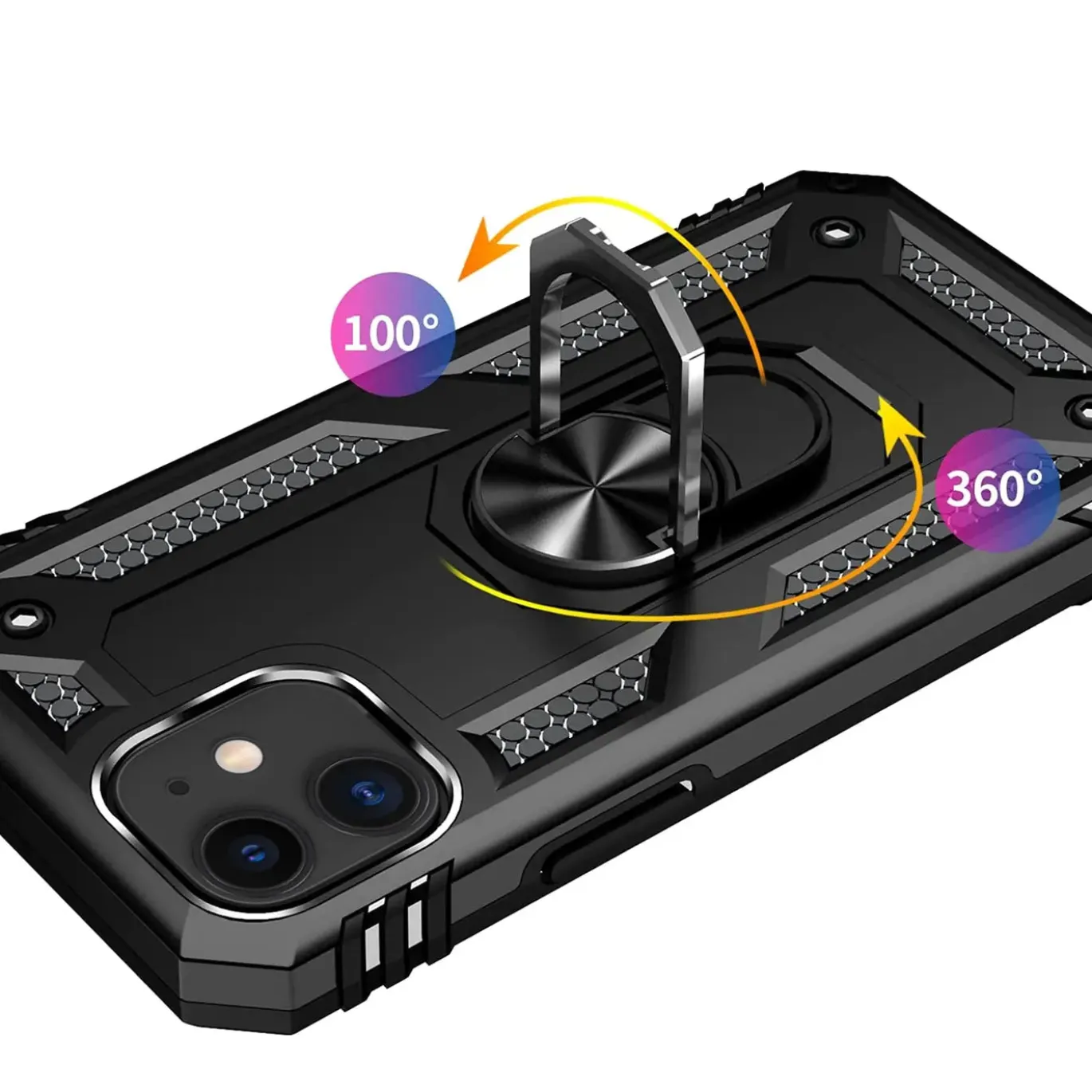 iPhone 12 Mini - Outdoor Hardcase mit Ringhalter