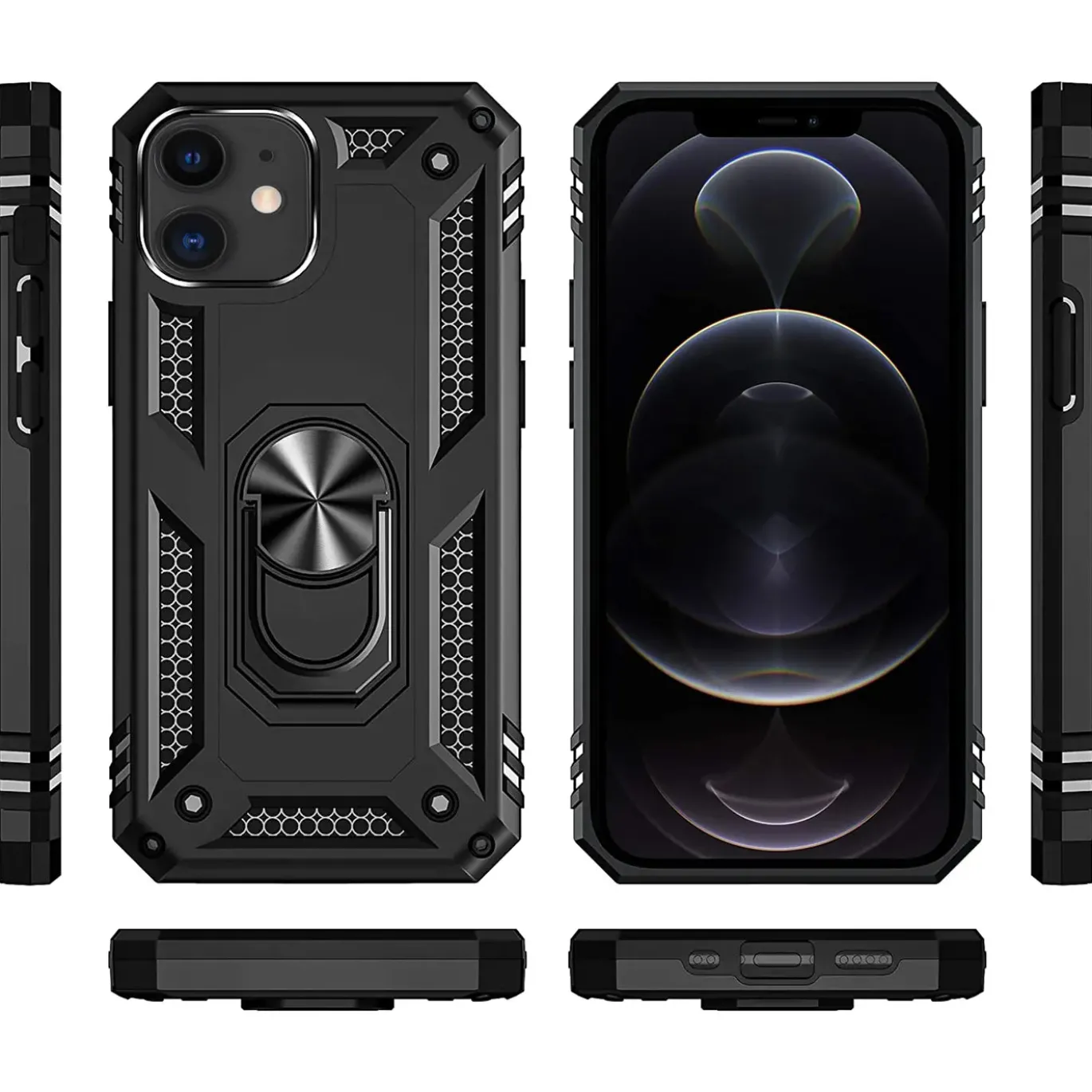 iPhone 12 Mini - Outdoor Hardcase mit Ringhalter