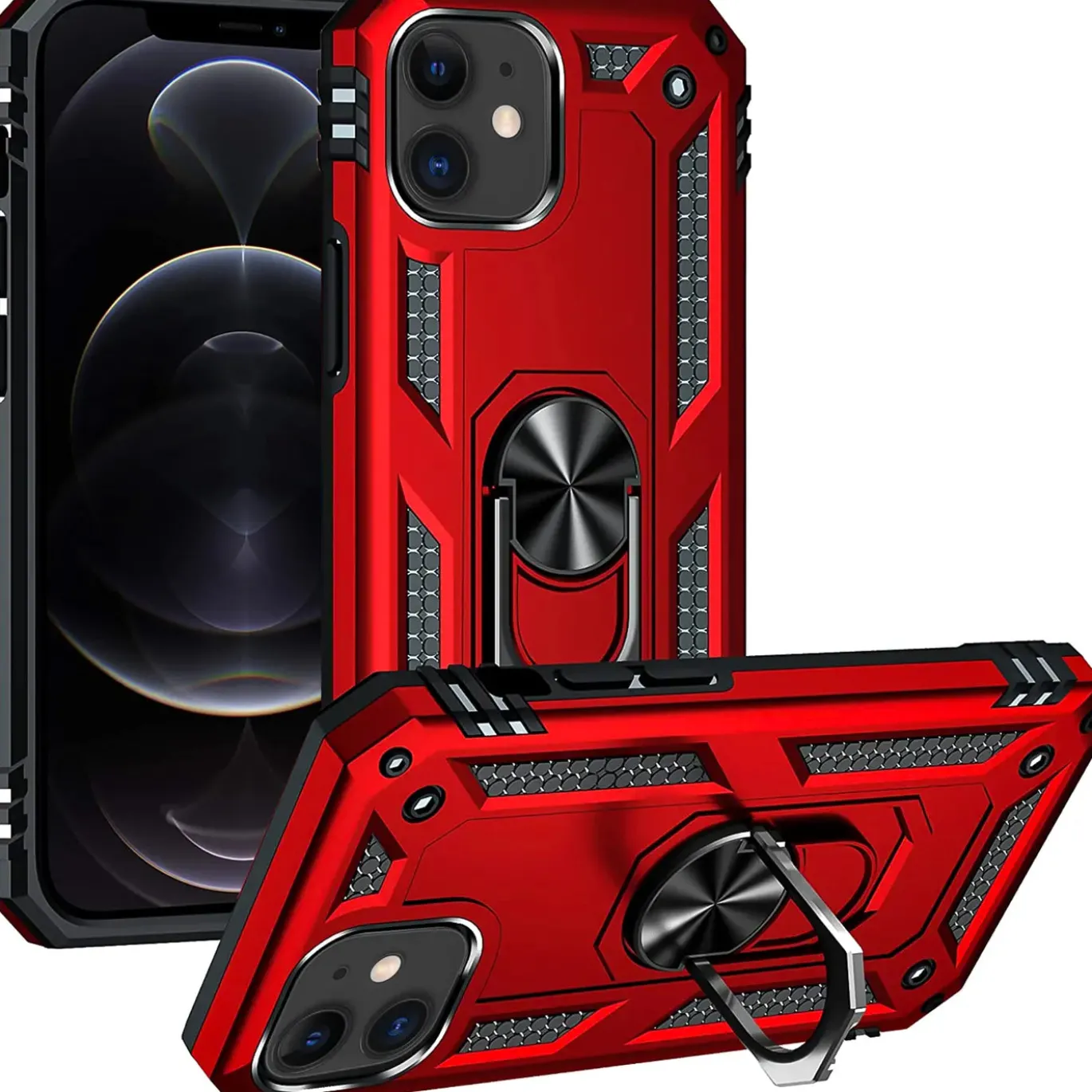 iPhone 12 Mini - Outdoor Hardcase mit Ringhalter
