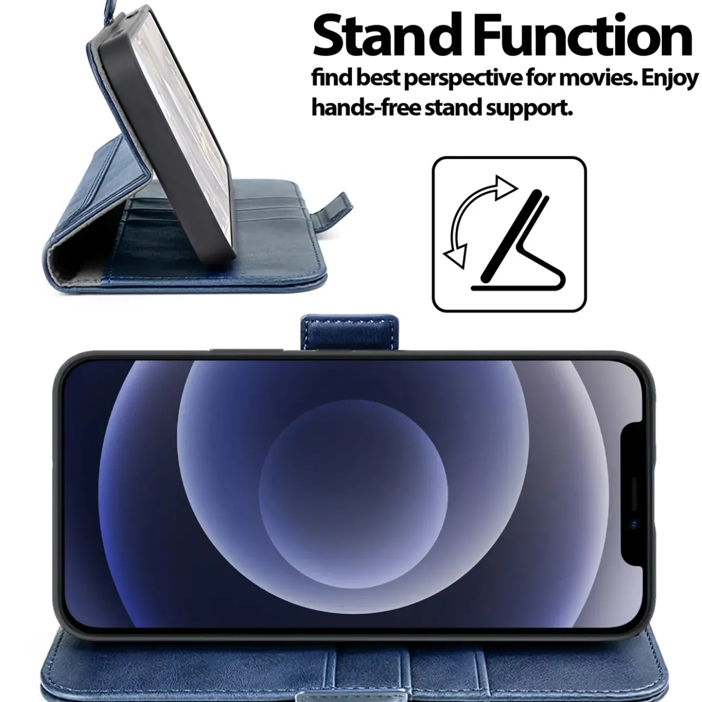 iPhone 12 Mini - Robuste Klapphülle mit RFID Block