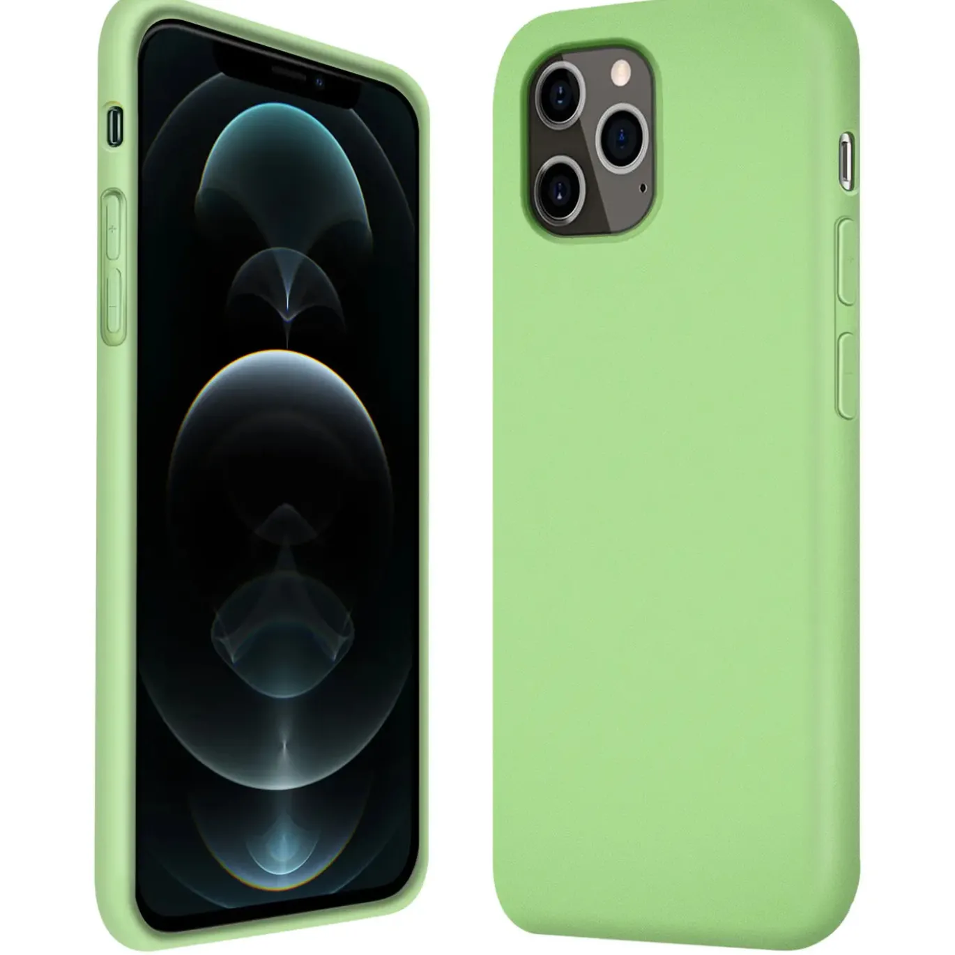 iPhone 12 Mini - Silikon Case mit Mikrofaser-Innenseite