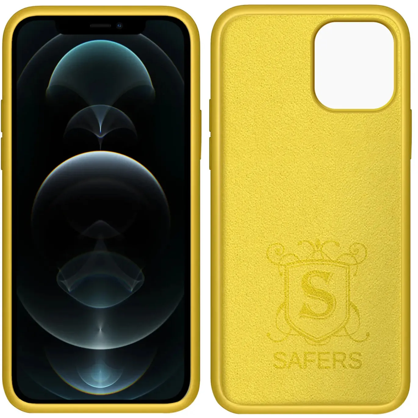 iPhone 12 Mini - Silikon Case mit Mikrofaser-Innenseite