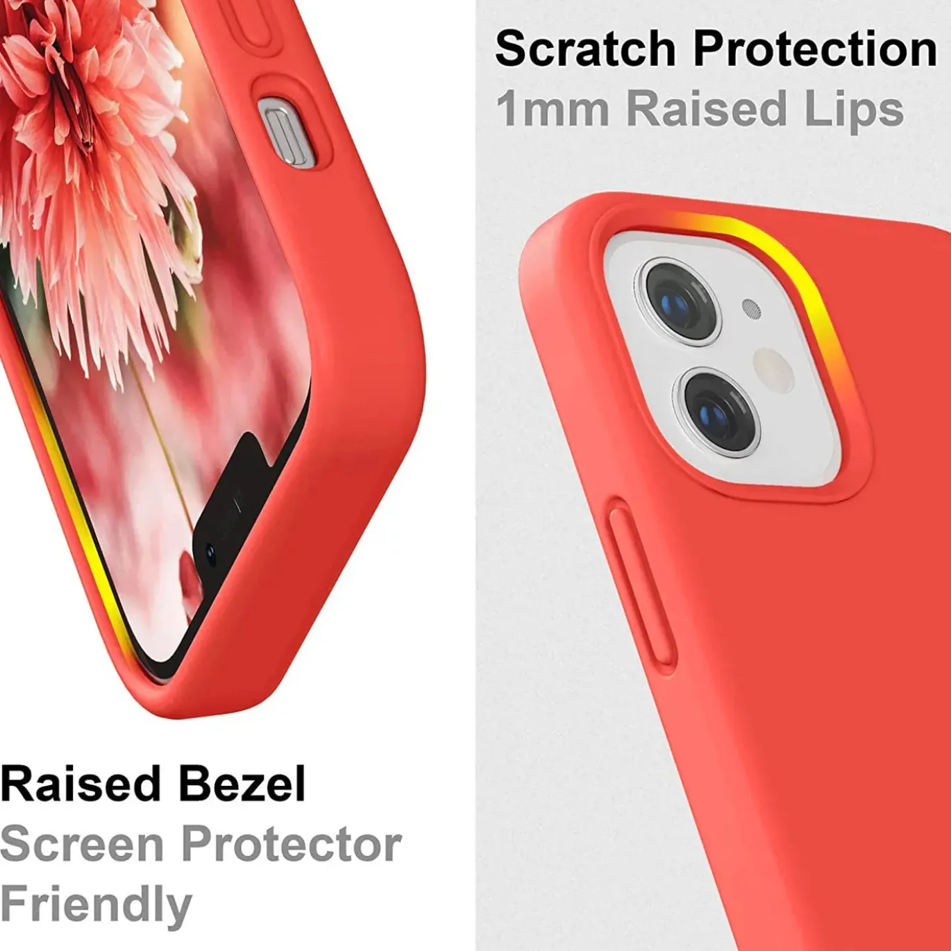 iPhone 12 Mini - Silikon Case mit Mikrofaser-Innenseite