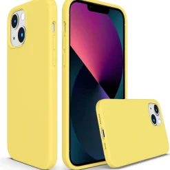 iPhone 13 Mini - Silikon Case mit Mikrofaser-Innenseite