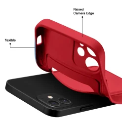 iPhone 12 Mini - Silikonhülle mit Kartenfach & Kameraschutz