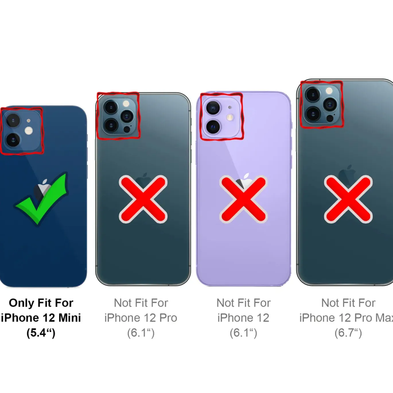 iPhone 12 Mini - Silikonhülle mit Kartenfach & Kameraschutz