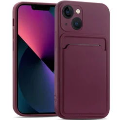 iPhone 13 Mini - Silikonhülle mit Kartenfach & Kameraschutz