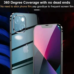 iPhone 15 Plus - 360° Glas Hülle mit Rundumschutz