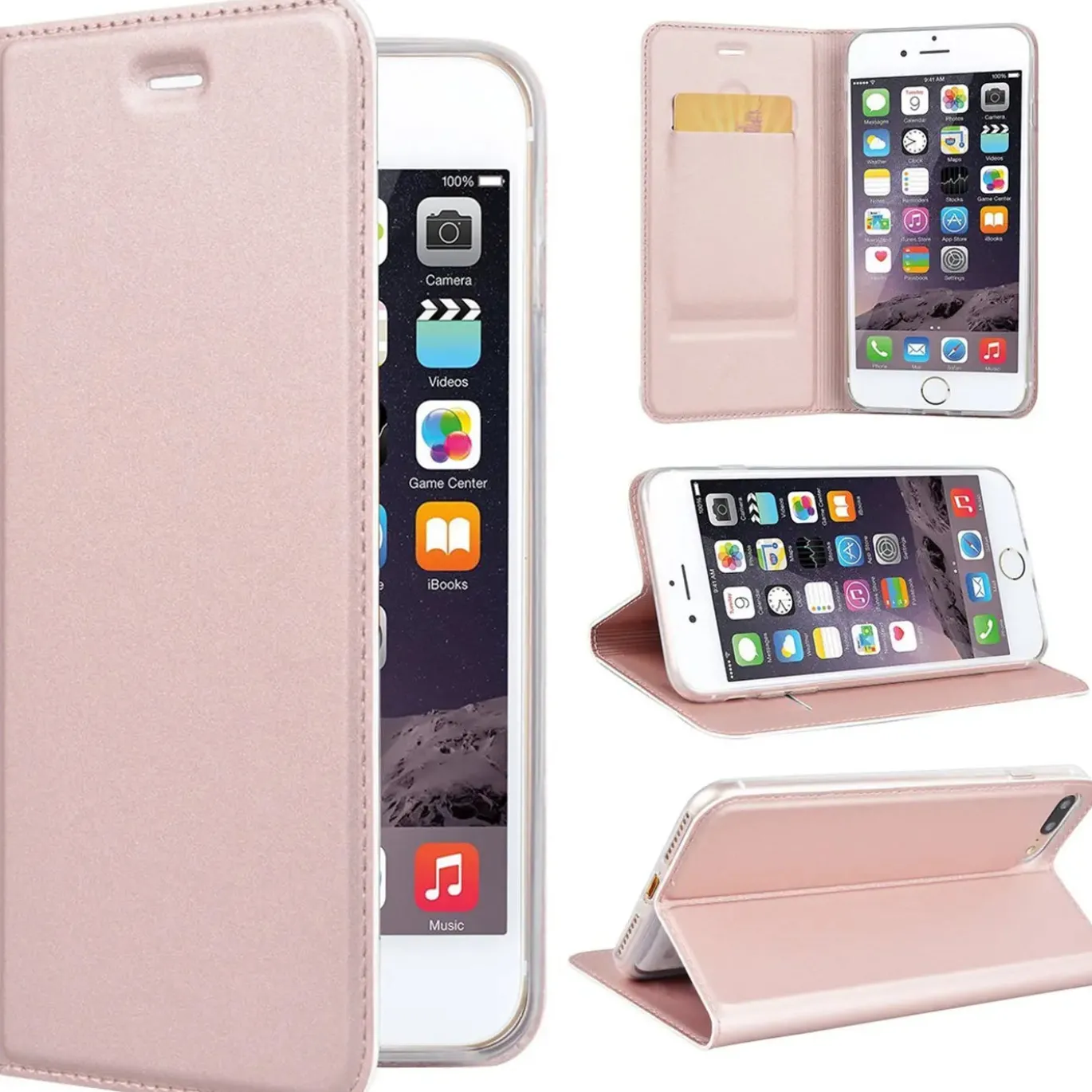 iPhone 7 Plus / 8 Plus - Booklet Case mit Magnetverschluss