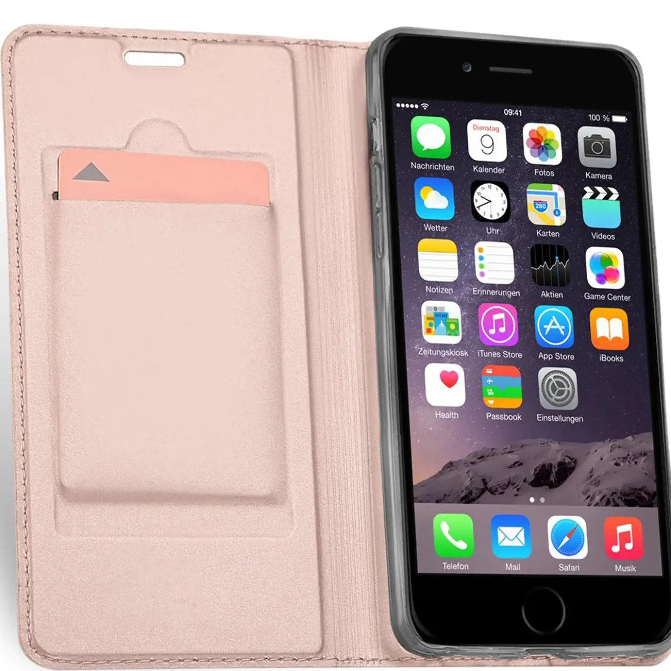 iPhone 7 Plus / 8 Plus - Booklet Case mit Magnetverschluss