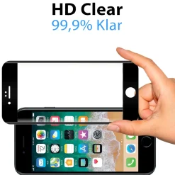 iPhone 7 Plus / 8 Plus - Fullscreen 9H Panzerglas Displayglas