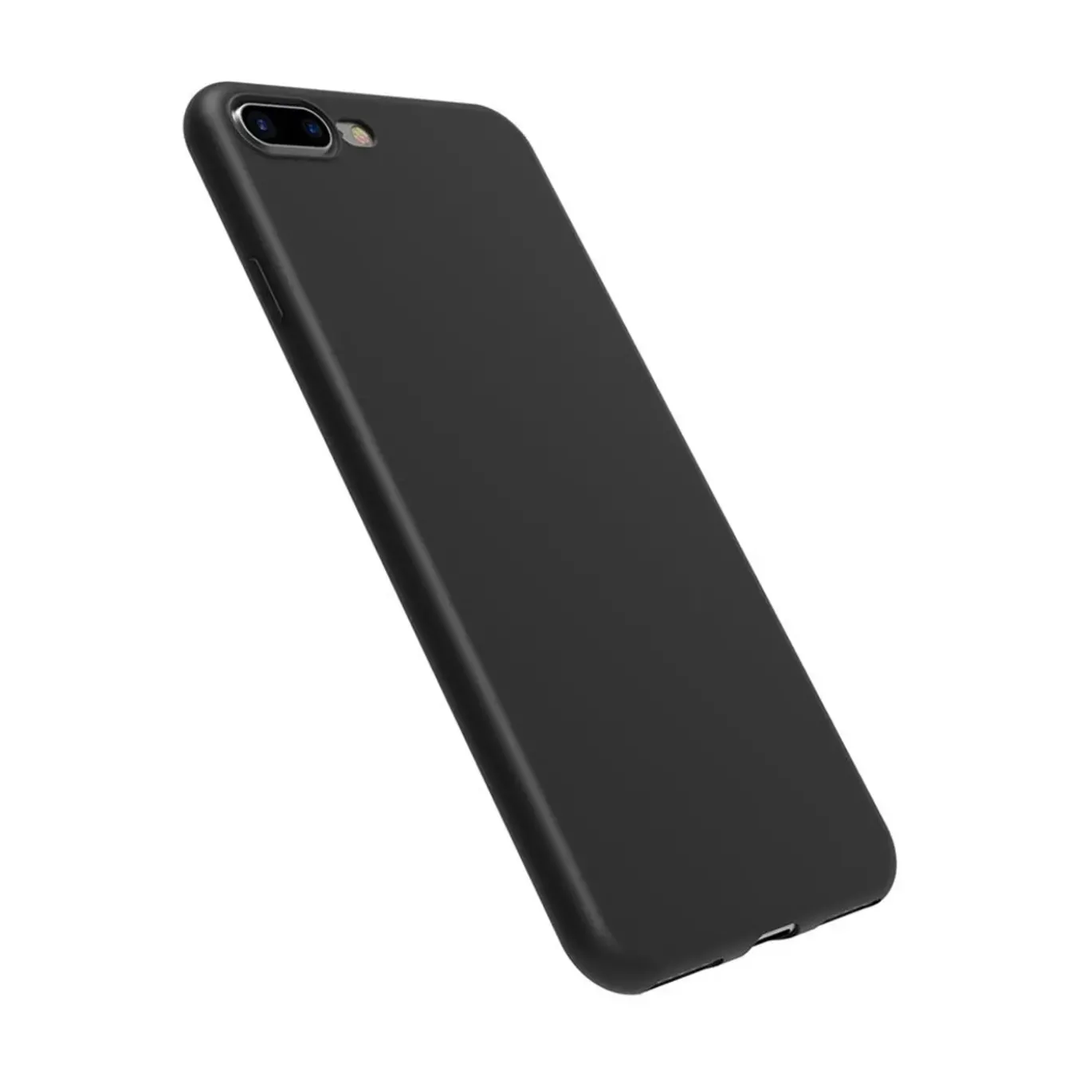 iPhone 7 Plus / 8 Plus - Slim Silikon Backcover Schwarz