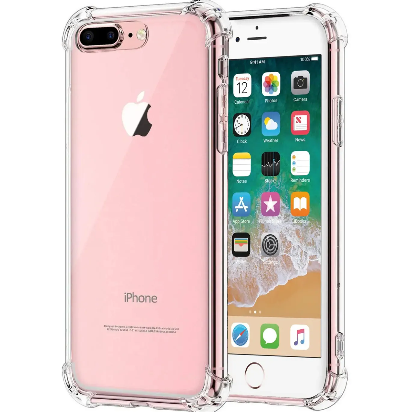 iPhone 7 Plus / 8 Plus - Stoßfestes Clear Case