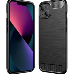 iPhone 15 Plus - Carbon Case Hülle, stoßfest