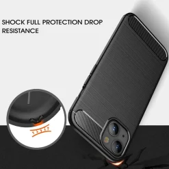 iPhone 14 Plus - Carbon Case Hülle, stoßfest