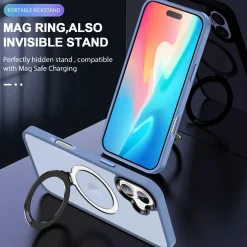 iPhone 16 Plus - Farbige MagSafe Hülle mit Ring