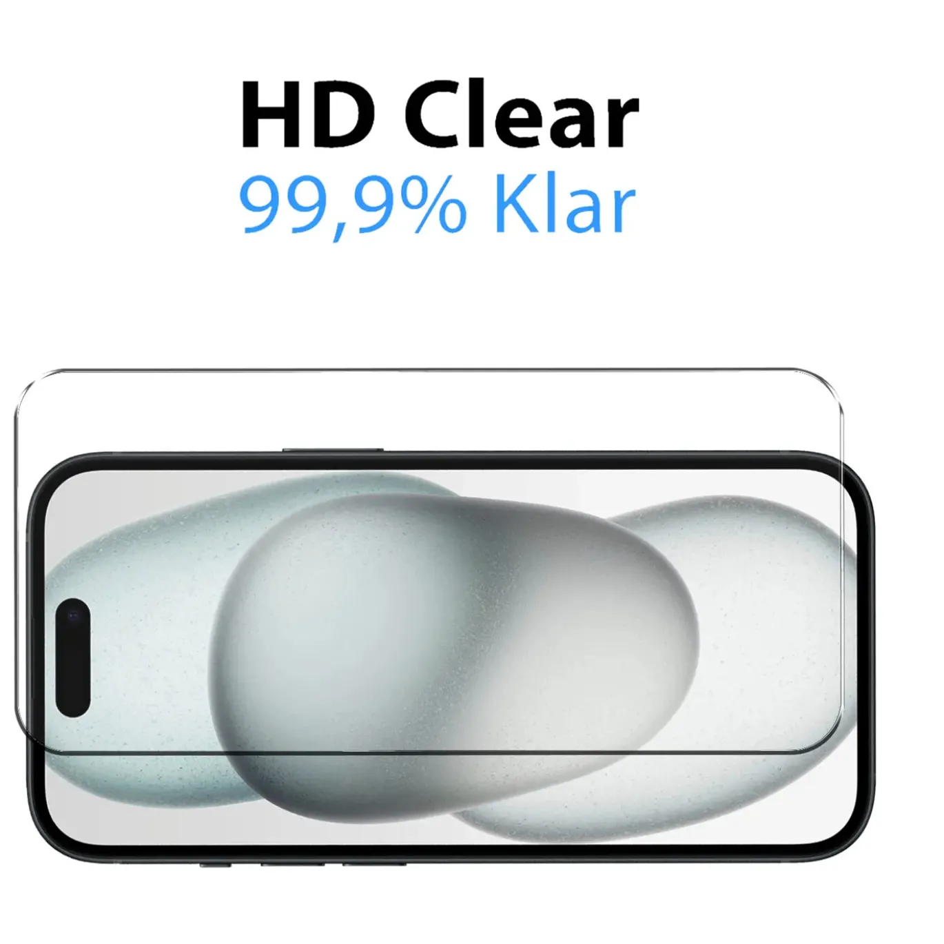iPhone 16 Plus - 9H Displayschutzfolie 2x Display & Kamera