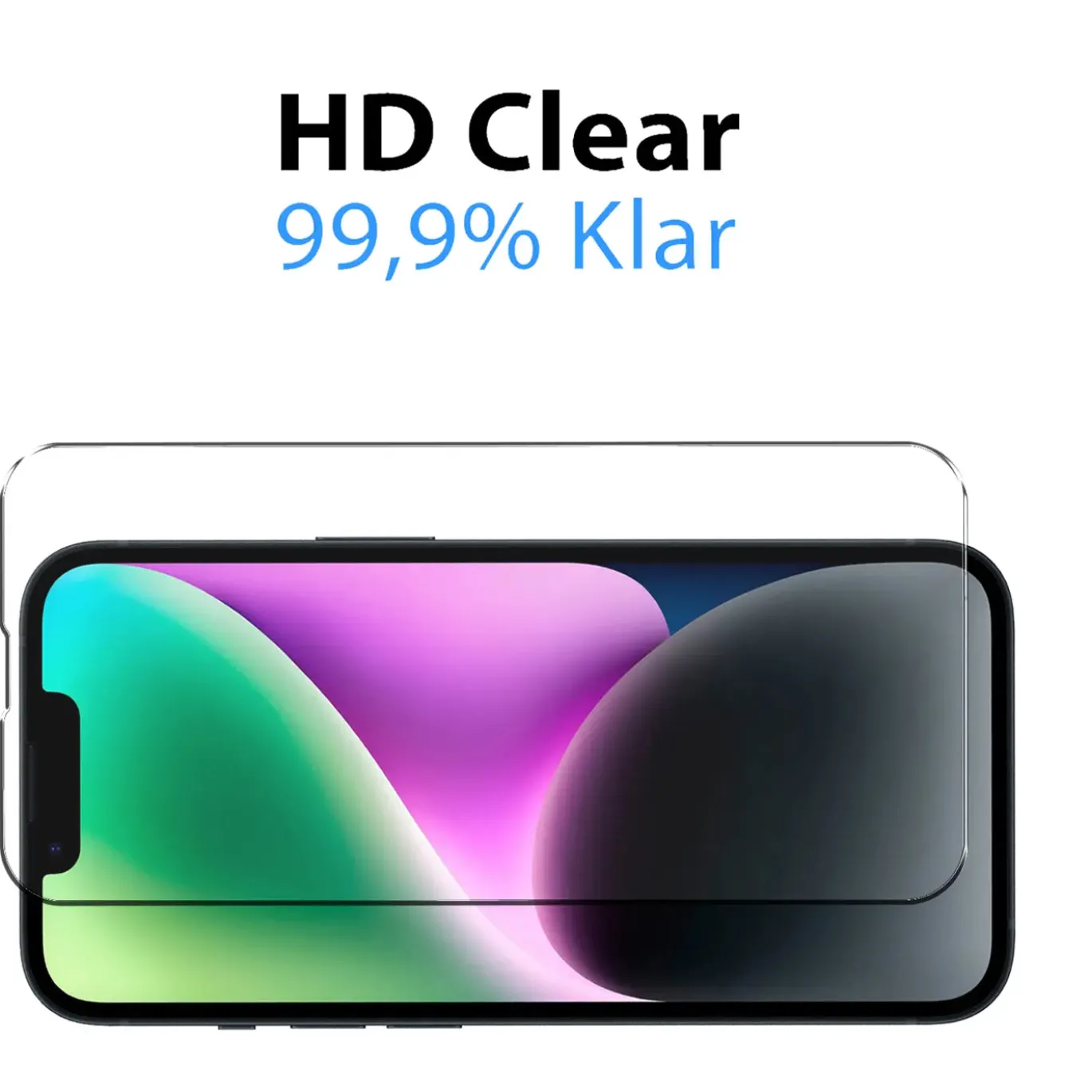 iPhone 14 Plus - 9H Displayschutzfolie 2x Display & Kamera