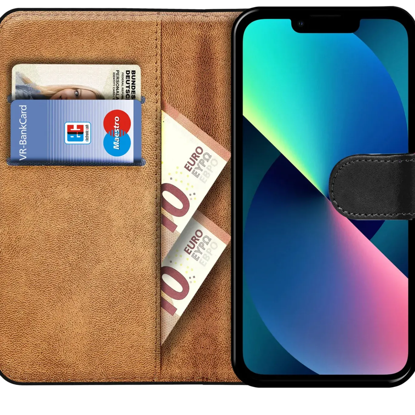 iPhone 14 Plus - Klapphülle mit Kartenfächern
