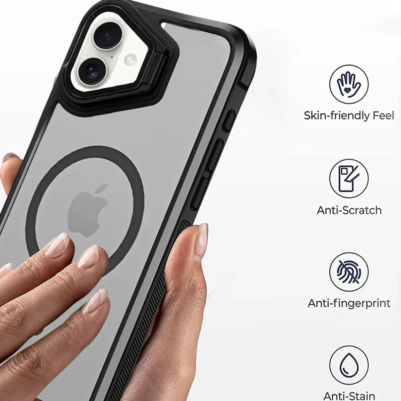 iPhone 16 Plus - MagSafe Hülle mit Glas & Schutzfunktion