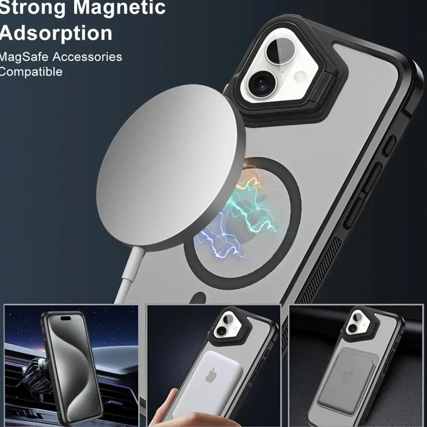 iPhone 16 Plus - MagSafe Hülle mit Glas & Schutzfunktion