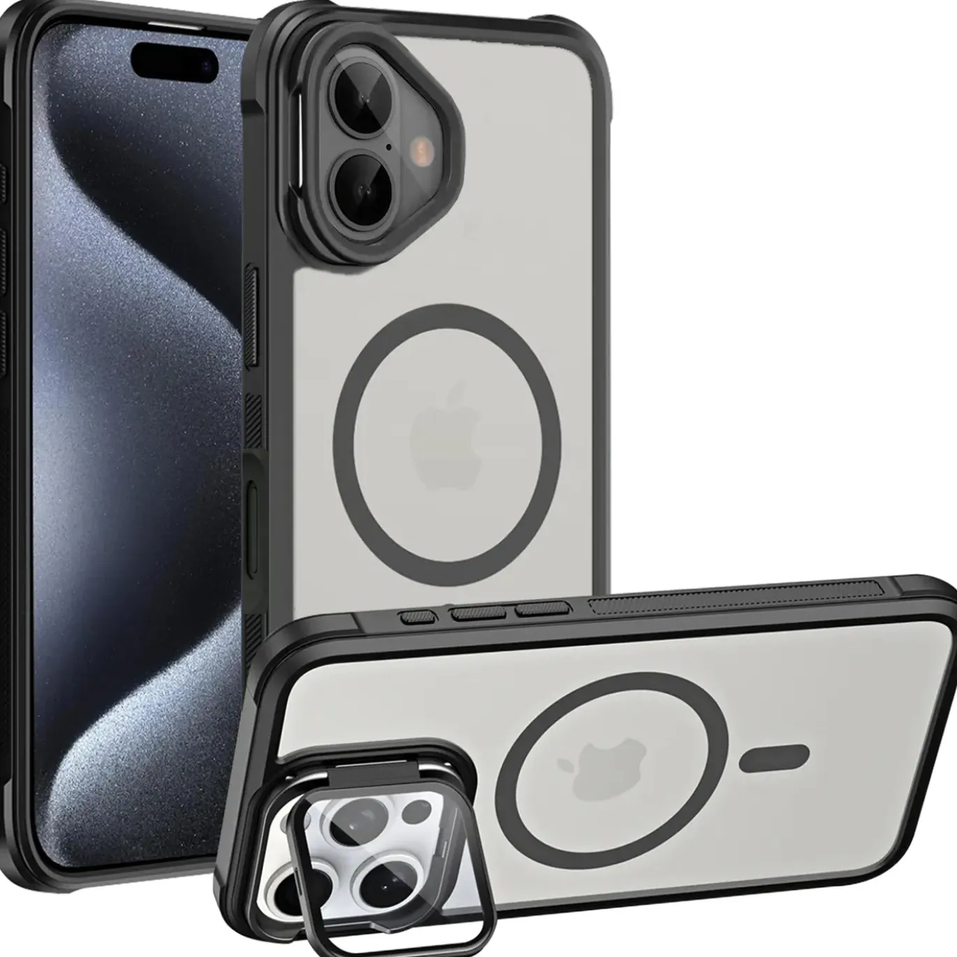 iPhone 16 Plus - MagSafe Hülle mit Glas & Schutzfunktion