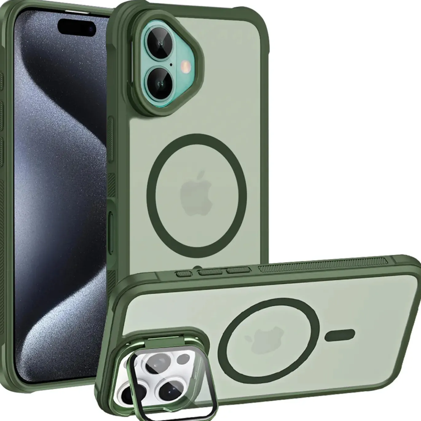 iPhone 16 Plus - MagSafe Hülle mit Glas & Schutzfunktion