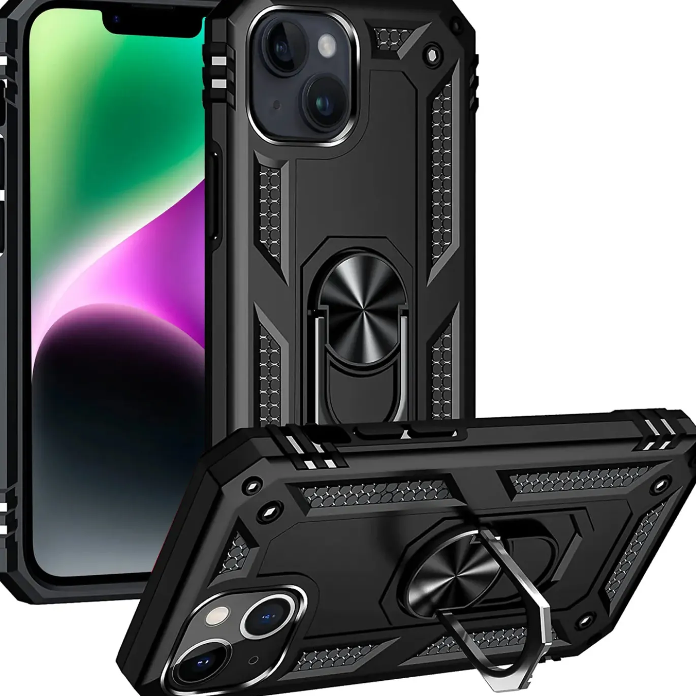 iPhone 14 Plus - Outdoor Hardcase mit Ringhalter