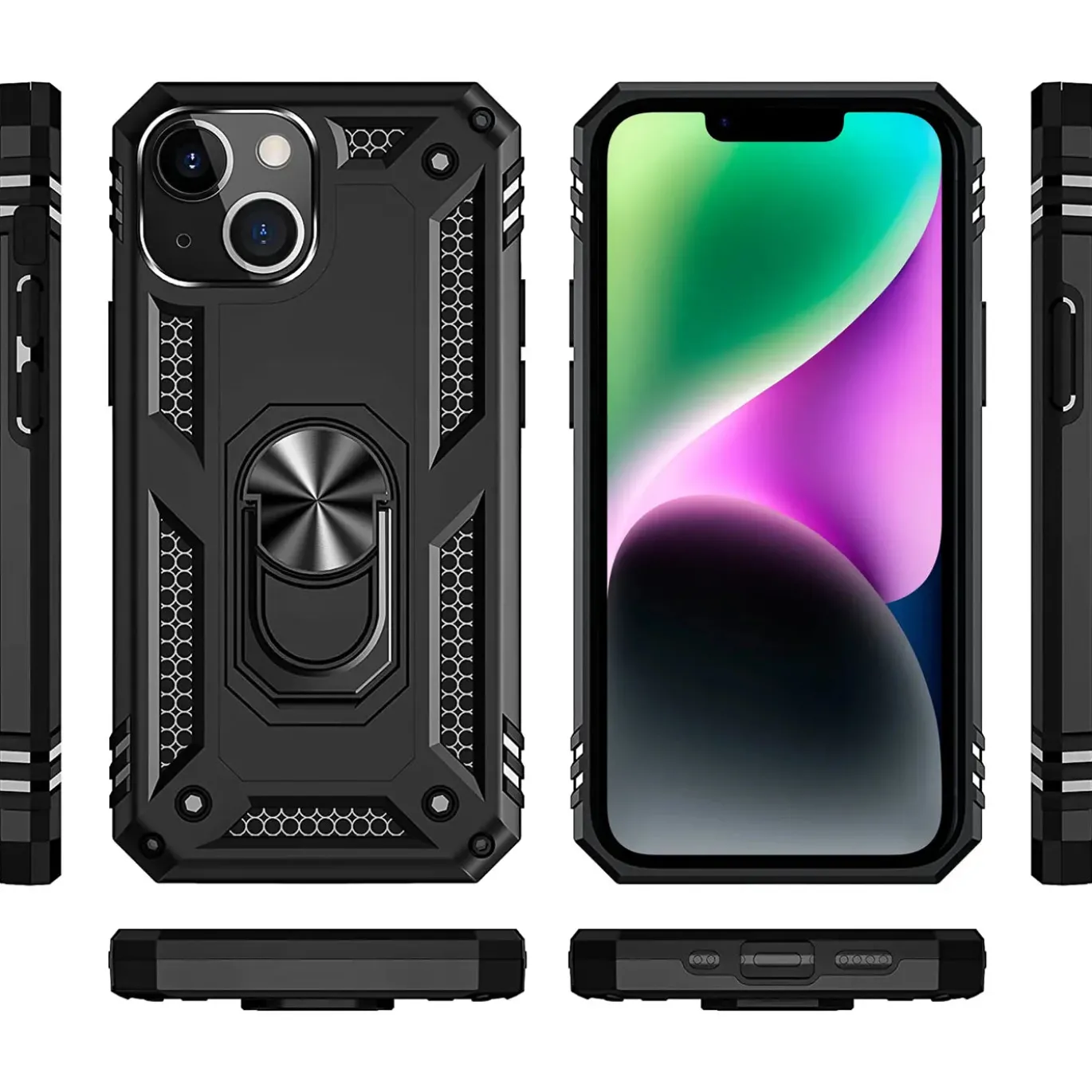 iPhone 14 Plus - Outdoor Hardcase mit Ringhalter