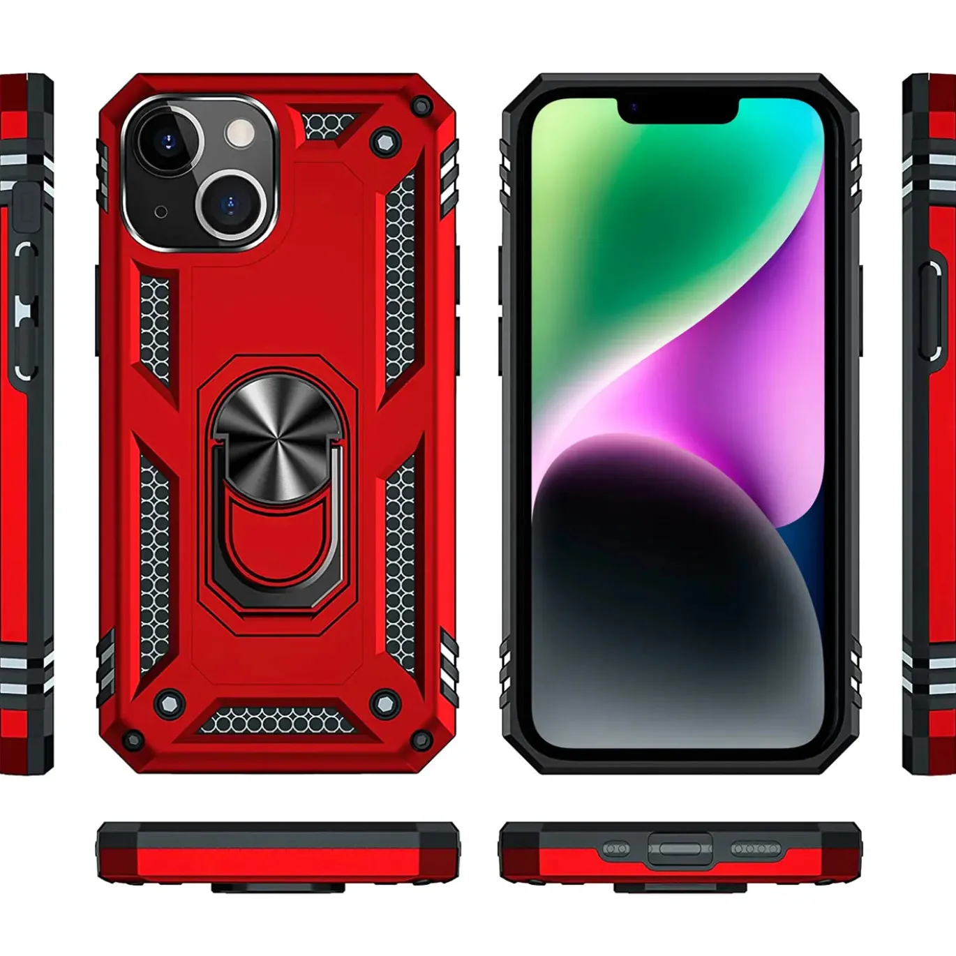 iPhone 14 Plus - Outdoor Hardcase mit Ringhalter