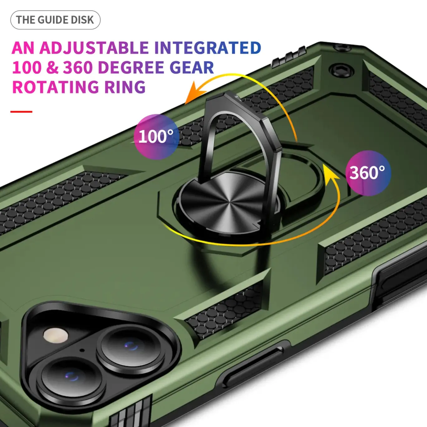 iPhone 16 Plus - Outdoor Hardcase mit Ringhalter