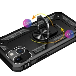 iPhone 15 Plus - Outdoor Hardcase mit Ringhalter