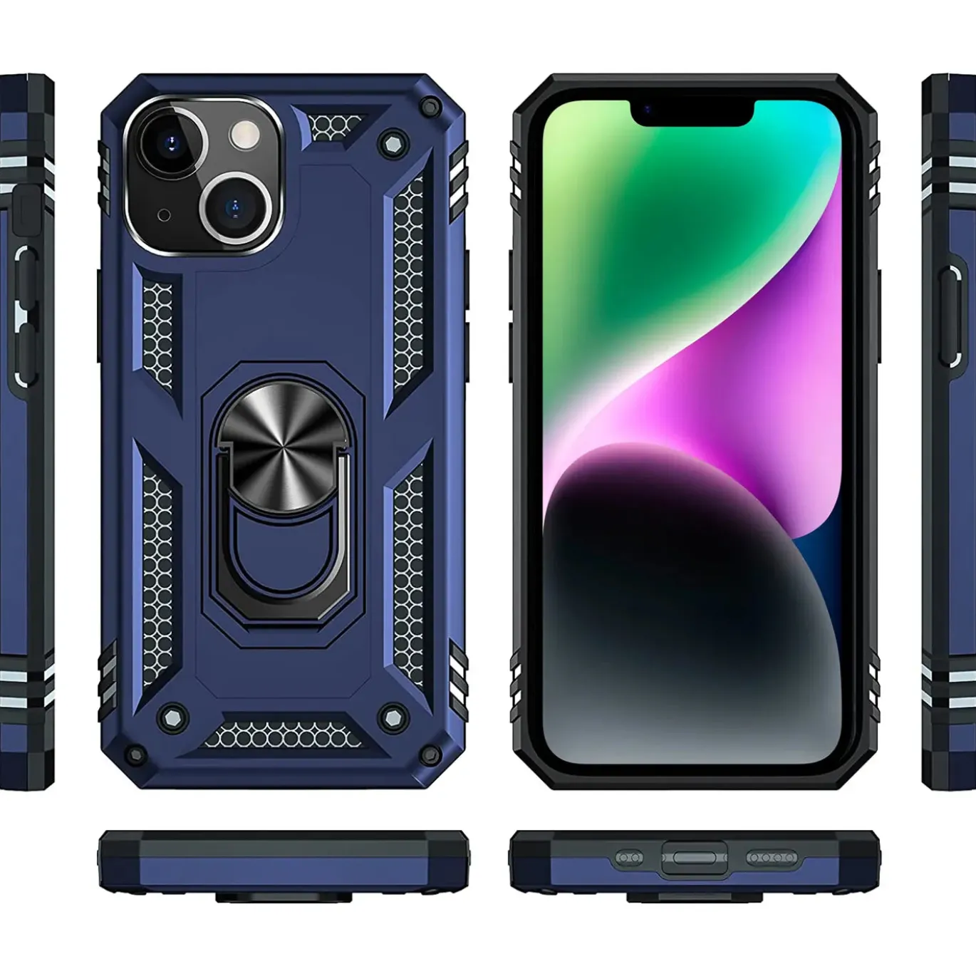 iPhone 15 Plus - Outdoor Hardcase mit Ringhalter