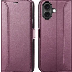 iPhone 16 Plus - Robuste Klapphülle mit RFID Block