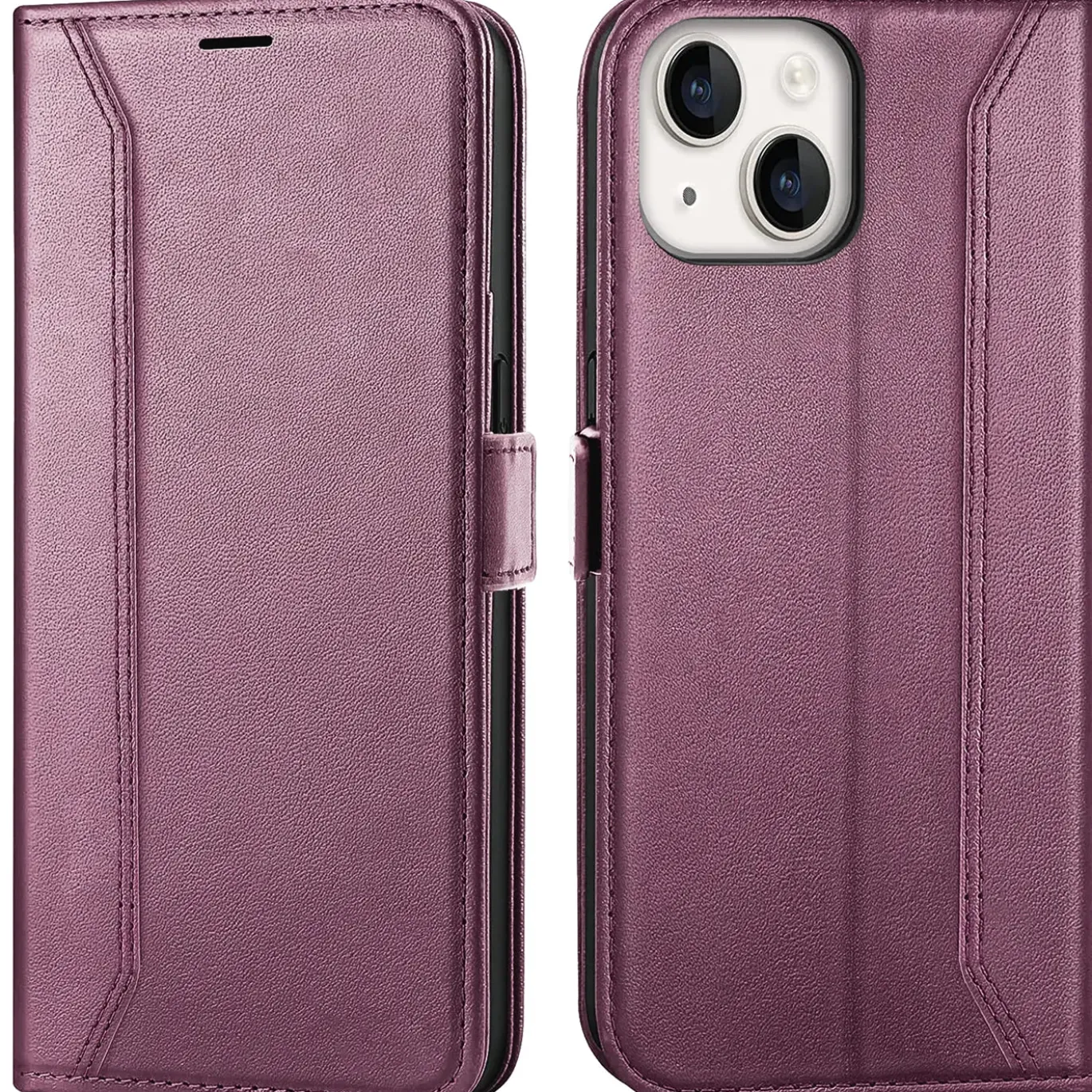 iPhone 15 Plus - Robuste Klapphülle mit RFID Block