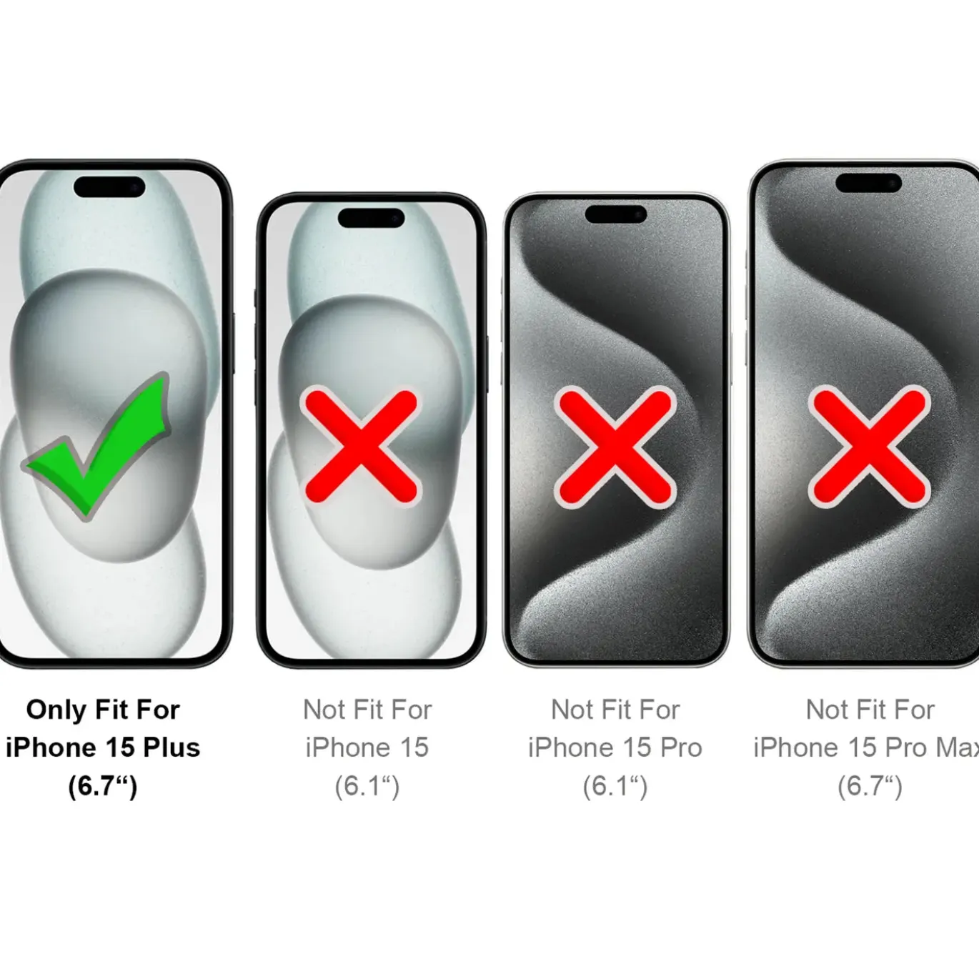 iPhone 15 Plus - Robuste Klapphülle mit RFID Block